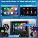 Car Radio For Ford F150 F-150 2004-2008, F250 /F350 2006-2016, E150/E250/E350 2009-2014,Shelby GT500 2007-2009, Fusion Edge Expedition Explorer Taurus Touch Screen Stereo, Wireless Carplay Back Camera