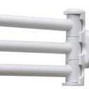 Safe-er-Grip Changing Lifestyles Drip Dry Portable Drying Rack, White with 3 Movable Arms, Swing Arm Suction Cup Towel Bar, Bath Towel Rack Hanger Towel Holder Organizer 11.5x17 Inch (Pack of 1)