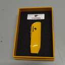 Lighter Torch Metal Windproof 3 Jet Blue Flame Torch Cigarette Lighters Cigar (Classic Yellow)