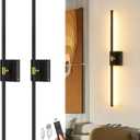 iThird Battery Operated Wall Sconces Set of 2: 10000mAh Rechargeable Wireless Wall Lights, 360 Rotatable Magnetic Wall Lamp, 4CCT Dimmable LED Wall Lighting for Bedroom Living Room Hallway, 31.7in