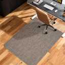 Soimeat Office Chair Mat for Hardwood Floor, 35.4" x 47.2" Non-Slip Desk Computer Chair Mat, PVC Floor Mat for Rolling Chair, Heavy Duty Wood/Tile Floor Protector Desk Rug for Home, Dark Brown