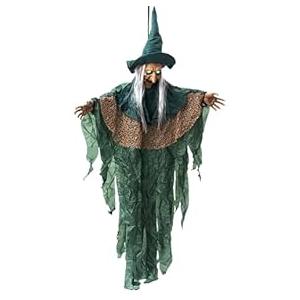 Life Size Witch - Scary Halloween Animatronic Prop Decor