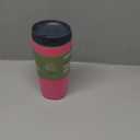 Owala SmoothSip Insulated Stainless Steel Coffee Tumbler, Reusable Iced Coffee Cup, Hot Coffee Travel Mug, BPA Free, 20 oz, Pink (Watermelon Breeze)