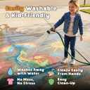 24 PCS Sidewalk Chalk for Kids - 13 Colors Bucket - Non-Toxic Washable Jumbo Chalks - Bulk Colored Set for Kids & Toddlers Outdoor Play, Chalkboard Art - Easy Carry & Mess-Free Storage