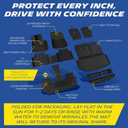 Michelin Vehicle Mats, Premier Series All-Weather TPE Custom Fit Liner for 2027 Kia Telluride Gas 7 & 8 Seats Floor Mats (10 Piece)