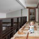 Baby Gate for Stairs, Banister Guard for Kids, Pets, Toys, 59ft L x 2.66 ft H, Mesh Netting Safety Net for Balcony Rail Stair, Stairway Net Baby Safety Products for Indoor & Outdoor (Black)