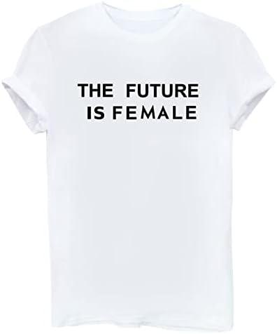 BLACKMYTH Women's Cute Graphic T Shirts Funny Tops Short Sleeve Tees, Size L
