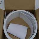 82.5" x 3.5" White PVC Vertical Blind Replacement Slats Curved Smooth (5 Pack)