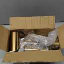 VerRon Set of 2 Battery Operated Wall Sconces, Wireless Wall Lights with Remote, Black & Gold Dimmable Wall Lamps with 3000K/4000K/6000K LED Bulbs, Modern Sconces for Bedroom Living Room Hallway