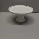 7.8" White Small Cake Stand Ceramic Cake Holder Round Dessert Stand for Cupcake Cookie Pie Muffin Fruit, Cake Plate for Party Wedding Birthday Baby Shower, DIY Decorative Display Pedestal Stand Tray