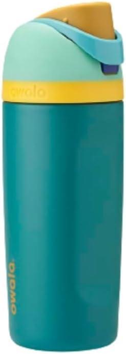 Blender Bottle Owala Kids Freesip -16oz - Stainless Steel - Splishy Splashy