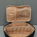 OCHEAL Makeup Bag, Portable Cosmetic Bag, Large Capacity Travel Makeup Case Organizer, Black For Women Toiletry Bag for Girls Traveling With Handle and Divider