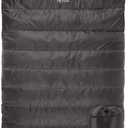 Teton Mammoth Queen Size Double Sleeping Bag- A Warm Bag The Whole Family can Enjoy  Great for Camping, Hunting and Base Camp. Compression Sack Included (Gris)