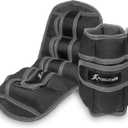 ProsourceFit Ankle/Wrist and (Adj 10 lb/One Size, Grey Adj Weight 10lb)