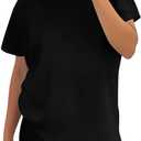 AYWA 2 Piece Sets for Women Summer 2025 Two Piece Lounge Sets Casual Oversized T-Shirt and Biker Shorts Loungewear (Large, Black)