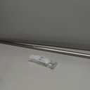 Ivilon Drapery Window Curtain Rod - End Cap Style Design 1 Inch Pole. 28 to 48 Inch Color Satin Nickel