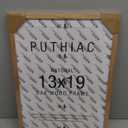 puthiac 13x19 Solid Oak Wood Picture Frame, Fits 11x17 with Mat or 13x19 Without Mat, Wall Display Only, Vertical or Horizontal, Plexi Front, 1 Pack, Natural Oak