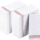 Vplus 400 Pack Paper Napkins Guest Towels Disposable Premium Quality 3-ply Dinner Napkins Disposable Soft, Absorbent, Party Napkins Wedding Napkins for Kitchen, Parties, Dinners or Events (Rose Gold)