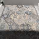 KILOCOCO 2x5 Runner Rug, Moroccan Super Soft Washable Hallway Runner Rug, Accent Print Faux Wool Kitchen Runner Rug 5 Feet Non-Slip Runners Boho Rug Runners for Laundry Room Bedroom, Blue/Multi