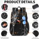 35L Lightweight Packable Backpack Durable Foldable Daypack for Travel, Hiking, and Gym (Black), Large