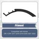 XQSMWF Left Rear Side Door Wheel Molding Trim Compatible with Honda CR-V 2017-2022, Replace 75395-TLA-A01 75395TLAA01 HO1790108 Driver Rear Wheel Arch Flare Trim Molding