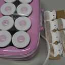 Conair Hot Rollers for Long, Medium & Short Hair, 8 Ceramic Flocked 2-Inch Heated Hair Rollers with Clips, Hot Curlers for Women, Volume & Curls, Lilac