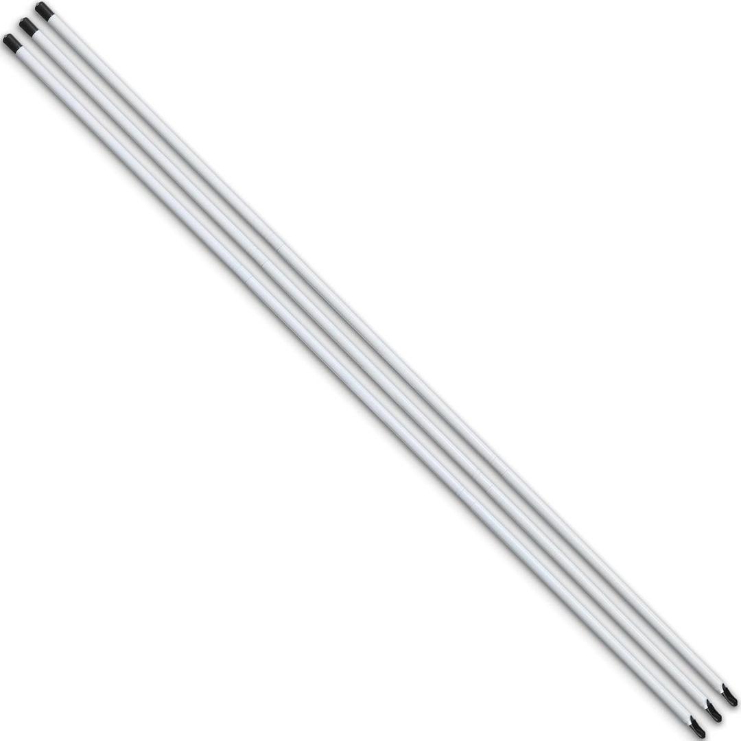 Golf Alignment Sticks, 3 Pack 58Golf Sticks Alignment Rods, Full Golf Practice Swing Trainer to Align Your Golf Shot (White)