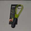 Joseph Joseph Twist Whisk 2-In-1 Collapsible Balloon and Flat Whisk Silicone Coated Steel Wire, Gray/Green