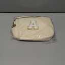 2025 Graduation Gifts for Her Women Girls,Personalized Belt Bag Waist Packs Trendy Fanny Pack Crossbody Bags,Initial White A,Cream Bag