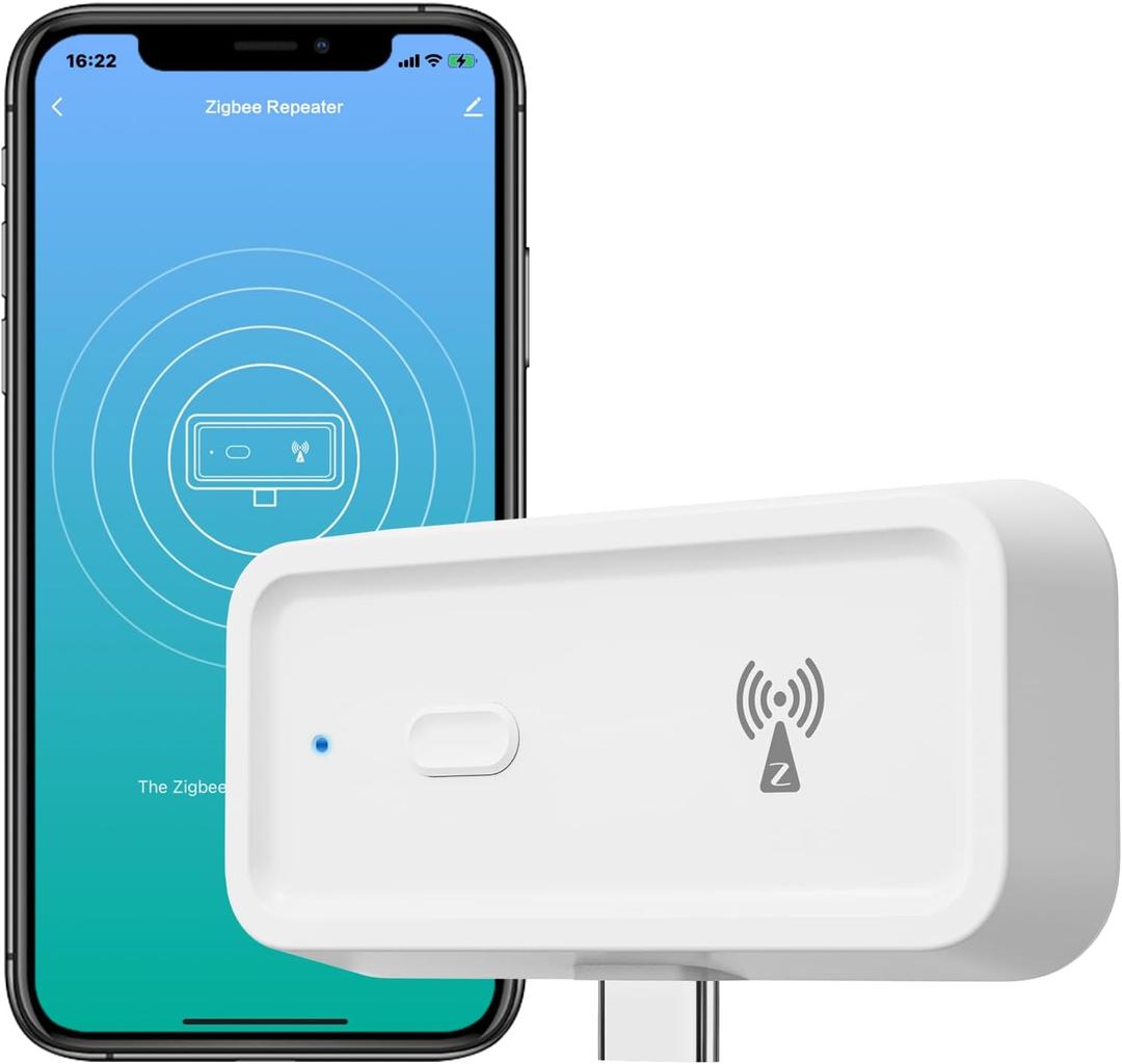 Zigbee 3.0 Range Extender with Built-in Power Amplifier, Tuya Zigbee Signal Booster, Long Range up to 7600 sq.ft, Compatible with Alexa/Google Assistant, 2.4GHz, White