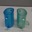 2 Pack Pouch Holder No Squeeze for Food Pouches & Drink Boxes, Adjustable Height Baby Pouch Holder with Easy Grip Handle Allows Baby to Self-Feed and Avoid Mess Reusable Toddler Essentials