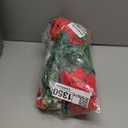 MELAJIA Artificial Flowers for Outdoors Red Christmas Poinsettia Flowers 12 Bundles Mixed Fake Plants UV Resistant Faux Flowers for Outdoor Planters Garden Porch Patio Home Winter Decor