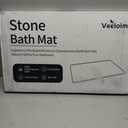 Veeloim Stone Bath Mat Diatomaceous Earth Shower Mat Non-Slip Super Absorbent Diatomite Stone Bath Mats for Bathroom Floor Quick Drying Natural Easy to Clean, 1'3" x 1'11"