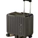 BOJUEGZI 20" Ride-On Suitcase for Kids, Kids Luggage with Spinner Wheels for Boys Girls Ride on Toddler Luggage Travel Rolling Ride on Suitcase(Black)