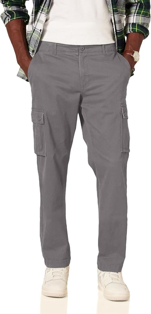 Amazon Essentials Men's Straight-Fit Stretch Cargo Pant, 29W 34L