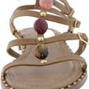 Marc Fisher Women's Yessah Sandal (5.5, Dark Luggage 120)