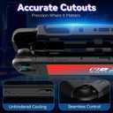 3 x DJ&RPPQ for Nintendo Switch 2 Case 2025, TPU + PC 2 in 1 Cover Protector, Anti-Scratch, Shock-Absorption, Ergonomic Grip Design, Easy to Install for Nintendo Switch 2, Black