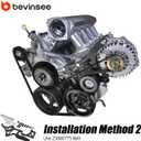 Bevinsee LS Engine Serpentine Bracket Alternator Power Steering Pump Swap Conversion Compatible With Chevrolet LS1 LS2 LS3 LS6 LS7 4.8 5.3 6.0 6.2L Truck & SUV Engines Compatible With GM CNC-Machined