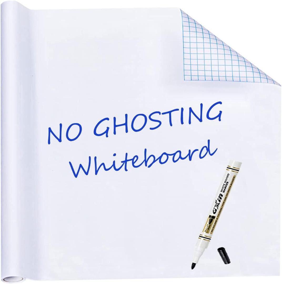 HAMIGAR Whiteboard Sticker for Wall, 48" x 79" Dry Erase Board, Large Peel and Stick Wallpaper, Contact Paper Adhesive with 1 Marker