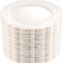 DaYammi 60PCS Ivory Plastic Plates, Fancy Plastic Plates Disposable Heavy Duty Disposable Plates Premium 10inch Ivory Dinner Platos Hard Plastic Platos Disposable for Party Wedding Bridal Shower