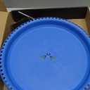 2 in 1 Heated Bird Bath for Outdoors for Winter,75W Bird Bath Heater with Thermostatically ControlledHeated Bird Bath for Deck Railing for All Seasons Outdoor Garden Yard Patio Lawn(Blue)