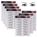 Molain 4D Hair-Like Eyebrow Tattoos Stickers 7 Sheets Waterproof Long-lasting Brow Tattoo Eyebrow Colors Transfers Arch Style Sticker Peel Off for Eyebrow Grooming Shaping Black