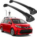 Roof Rack Cross Bars Compatible with Toyota Sienna 2010-2020, 260lbs Heavy Duty Lockable Aluminum Roof Rails Crossbars Cargo Bars Canoe Rooftop Luggage