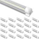 20-Pack 4FT T8 LED Shop Light, 42W 6300 Lumen 5000K Daylight, Linkable with Plug Shop Lights for Garage Ceiling Workshop Commercial Lighting, 