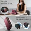 Defencase for Samsung Galaxy S22 Ultra Magnetic Wallet Case Compatible with Magsafe with RFID Blocking Zipper & Card Holder Women, PU Leather Detachable Phone Case for Galaxy S22 Ultra 6.8", Wine Red