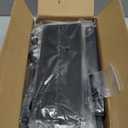 Metal Kitchen Refrigerator Gap Partition Countertop Gap Extension Board, Refrigerator Side Partition, Gap Covers Between Countertop And Walls, No Drill (Black, 19.68 * 7.87inch)