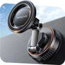 Miracase for MagSafe Car Mount[3600gf Strong Magnet & 89+LBS Suction Base]Vacuum Magnetic Phone Holders for Your Car, 360 Adjustable Dashboard & Windshield Mount with Dash Accents for All Smartphones