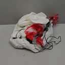 4FT Lighted Inflatable Snowman Christmas Decor  Compact Outdoor Yard Ornament with Built-in LED, Plaid Scarf & Candy Cane, Self-Inflating Holiday Lawn Decor for Porches/Patio Winter Festivities