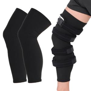 Orthomen 2 Pcs Knee Brace Undersleeve for Knee Support, Circulation Improvement & Pain Relief Knee Brace, Comfortable Knee Sleeve to Protects Skin from Abrasions and Irritations, Breathable Leg Sleeves for Men & Women (XXL)
