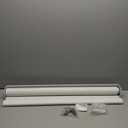 Persilux Custom Cordless Zebra Blinds for Windows Blackout Roller Shades for Day and Night, Inside or Outside Mount White